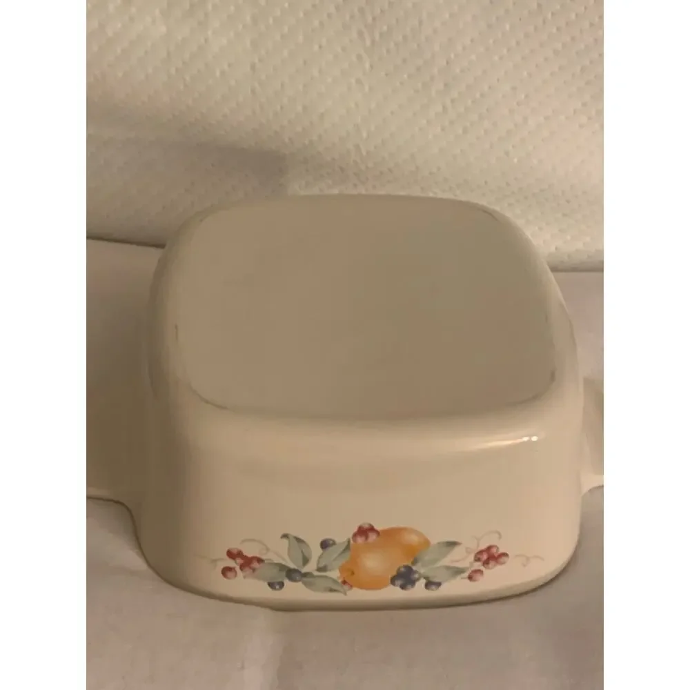 Vintage Corning Ware Abundance A-1 1/2-B 1.5 Liter Dish 4 Pyrex Amber A/C Lid
